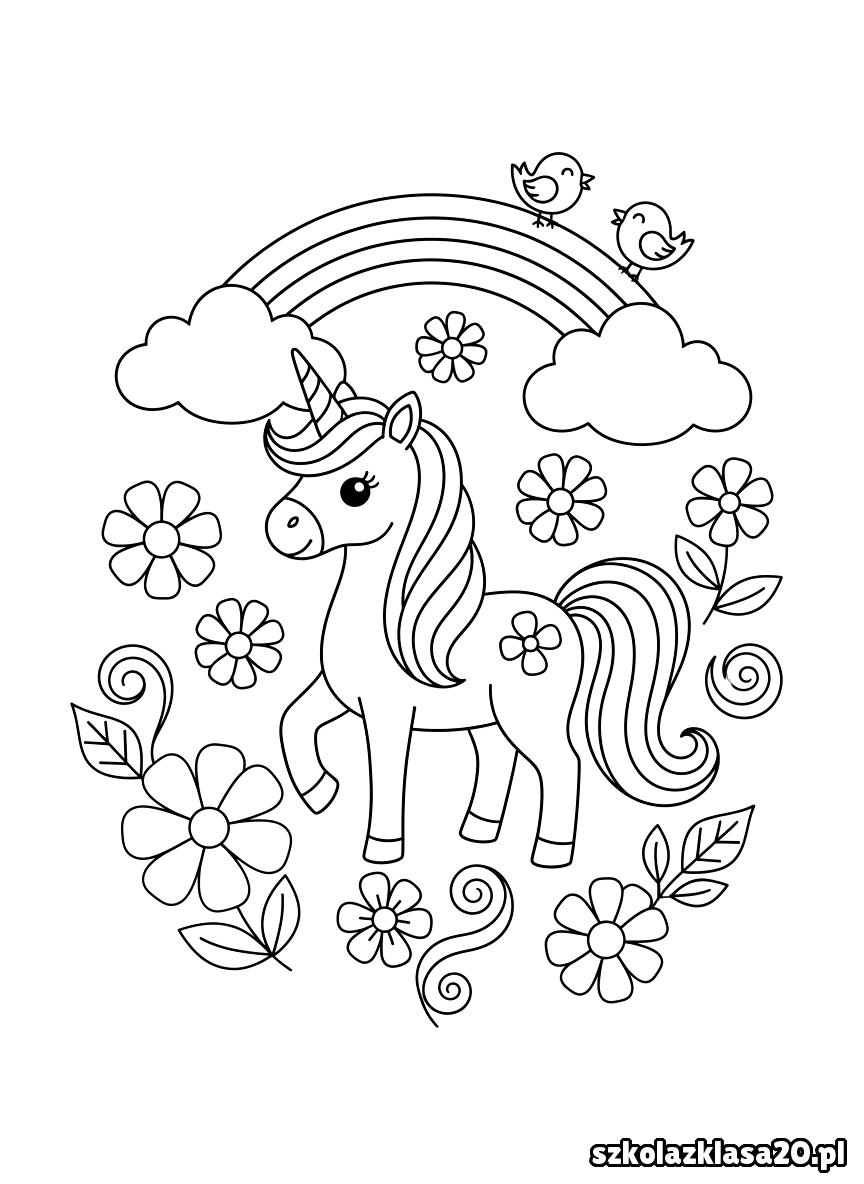 jednorożec kolorowanka