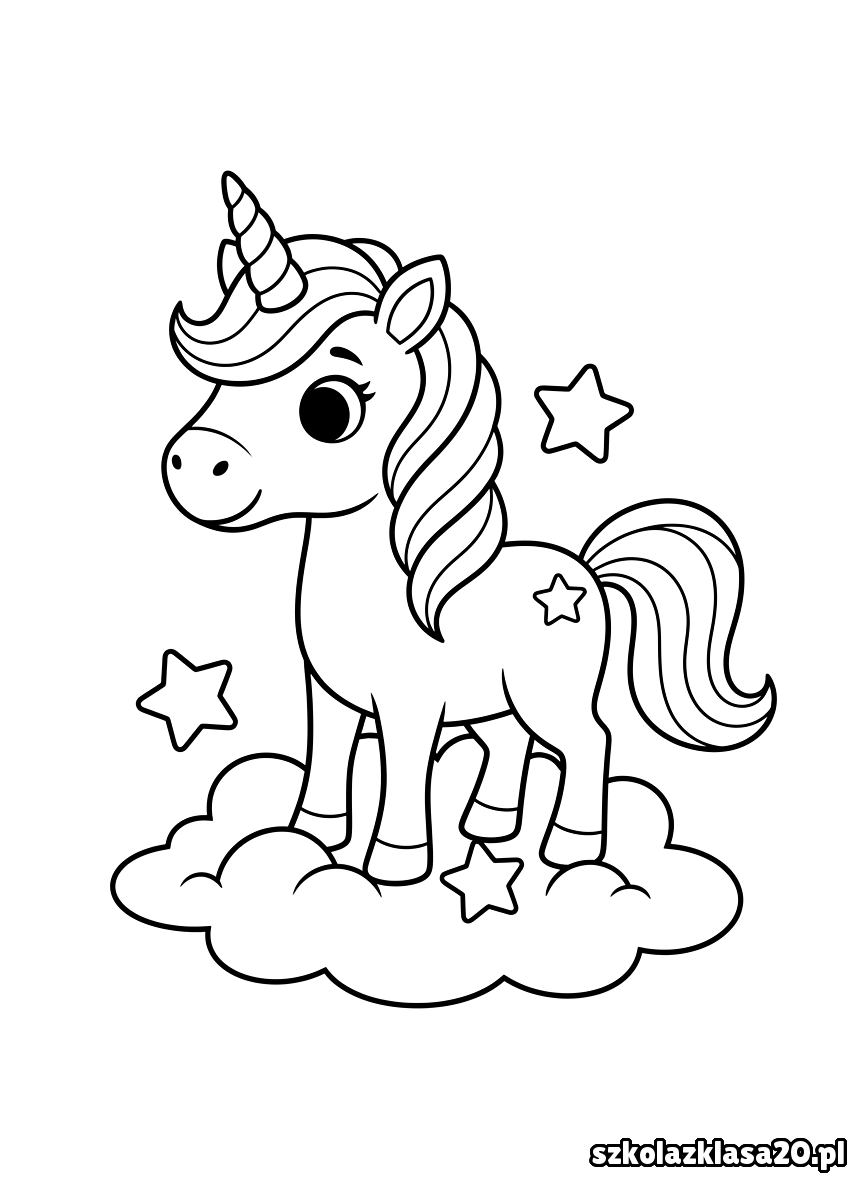 jednorożec kolorowanka