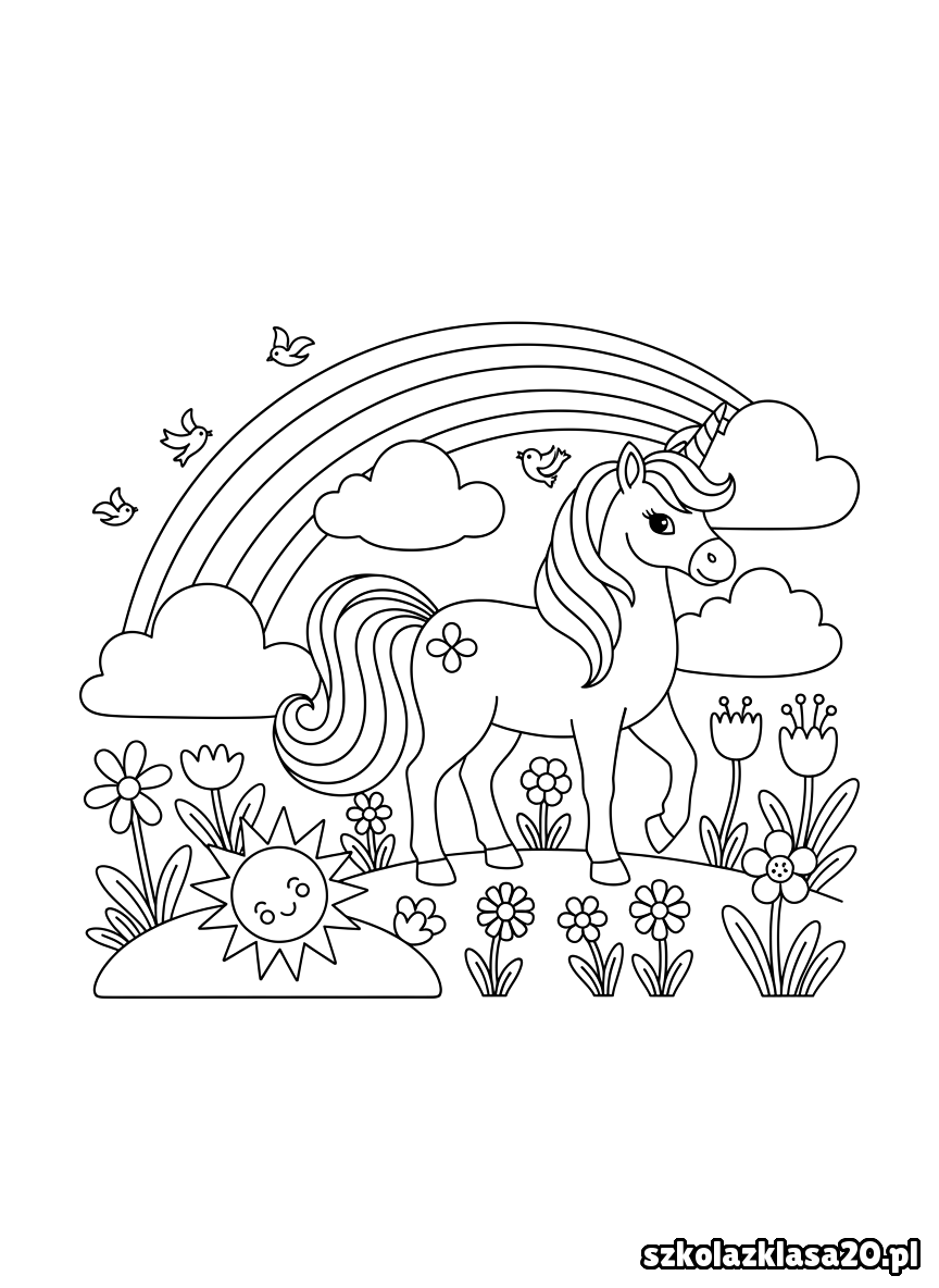 jednorożec kolorowanka