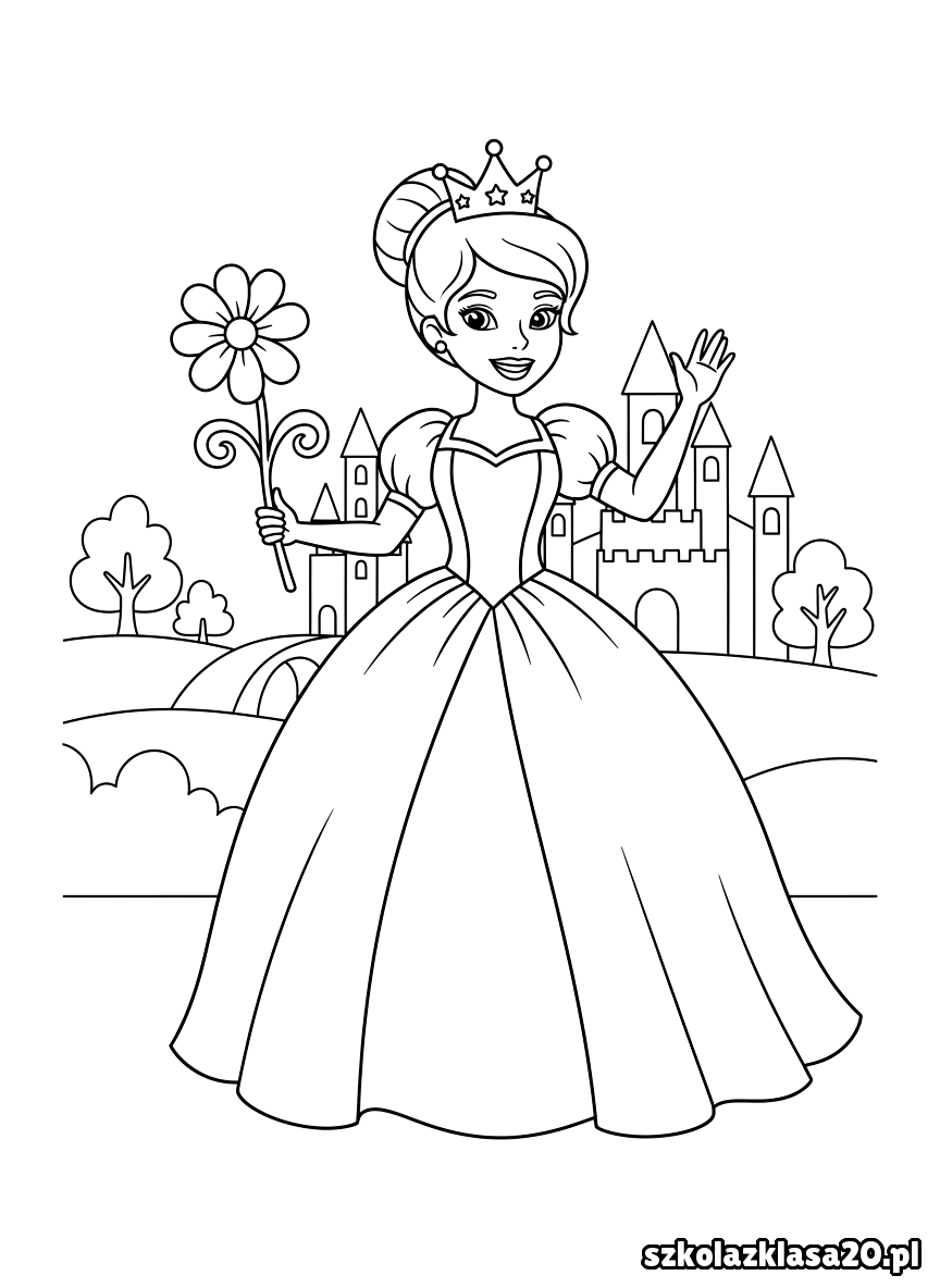 kolorowanka księżniczka