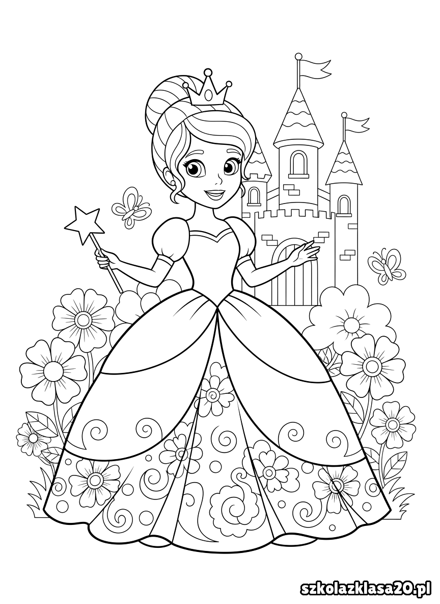 kolorowanka księżniczka