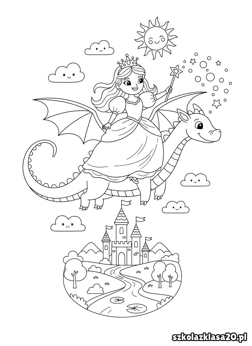 kolorowanka księżniczka