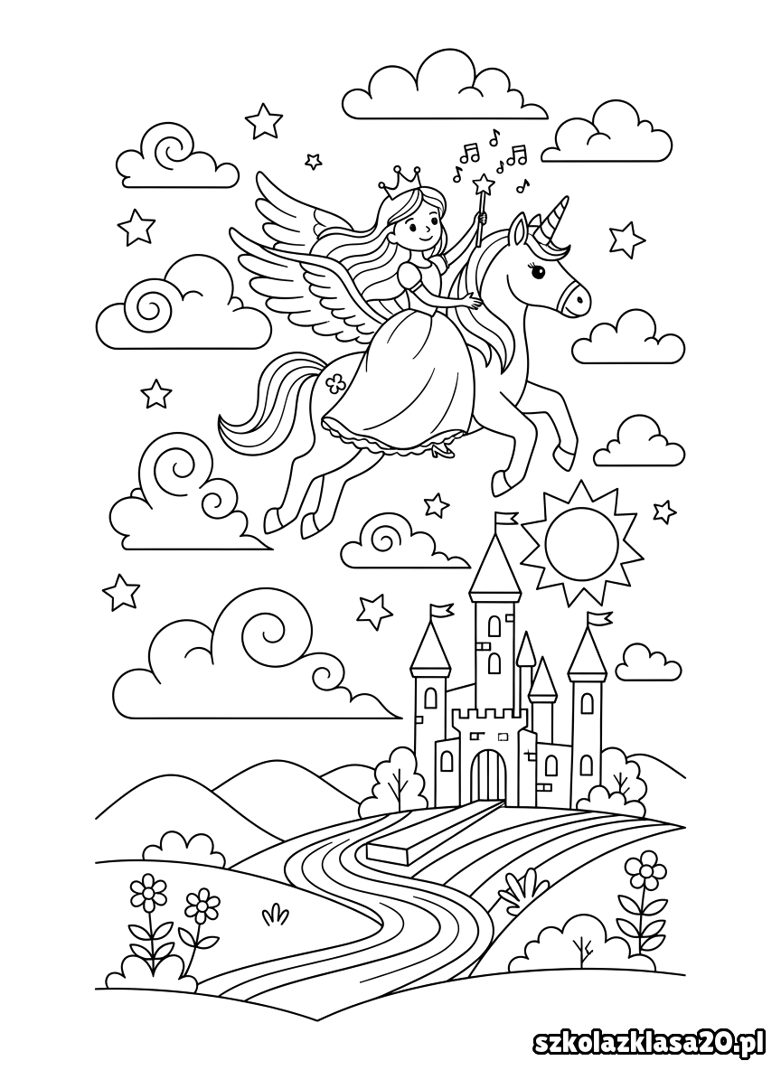 kolorowanka księżniczka