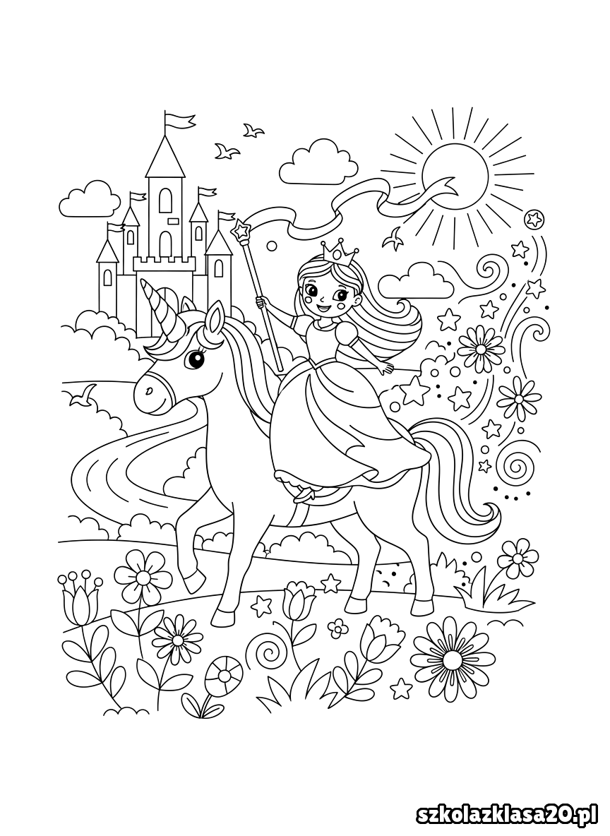 kolorowanka księżniczka