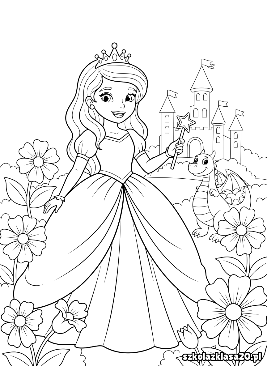 kolorowanka księżniczka