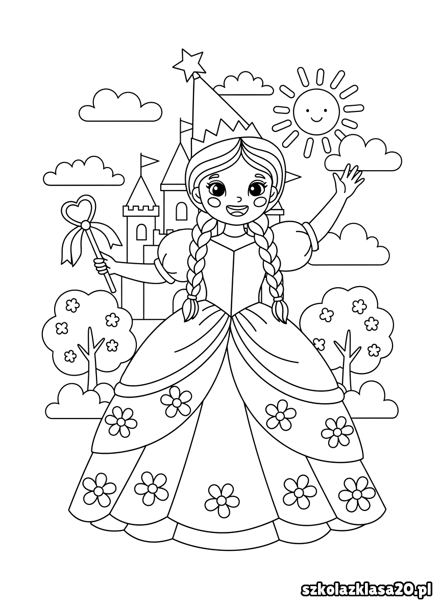 kolorowanka księżniczka