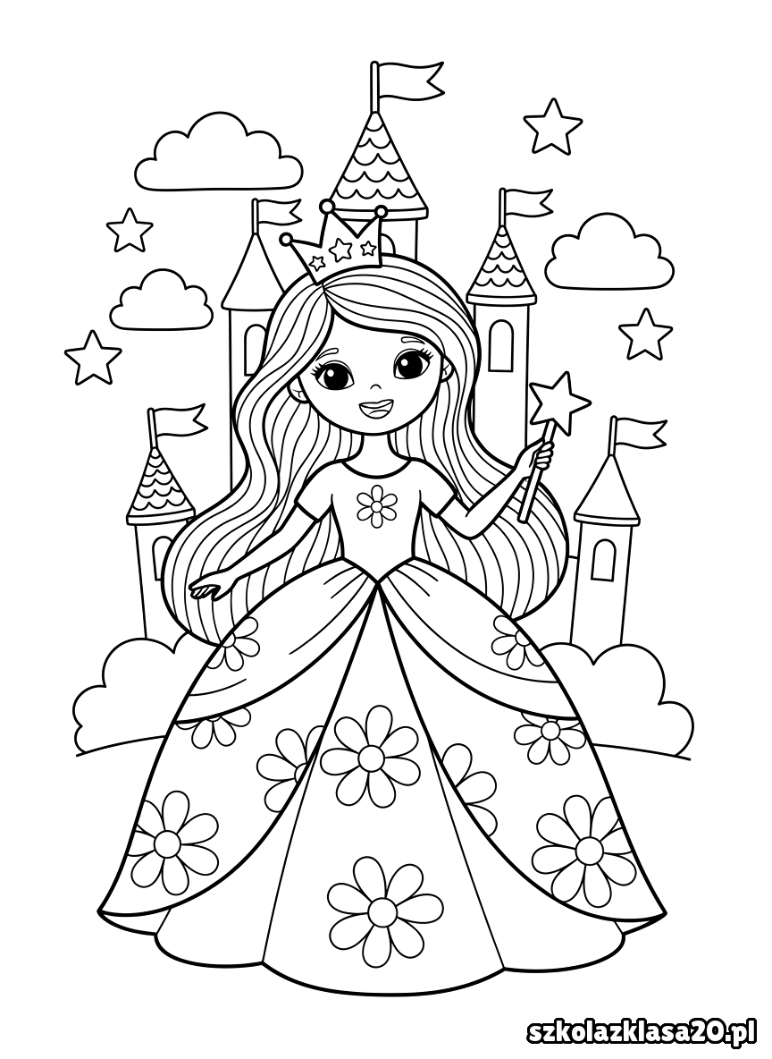 kolorowanka księżniczka