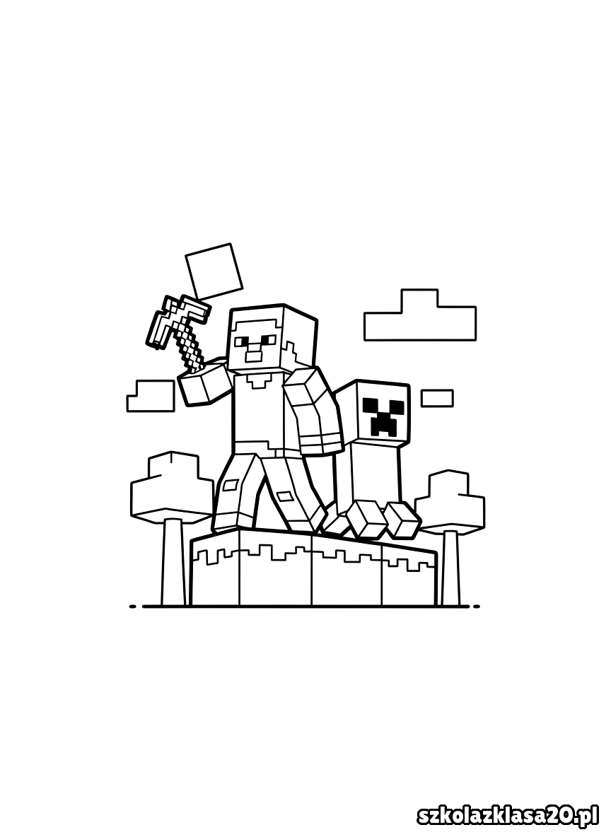 kolorowanka minecraft