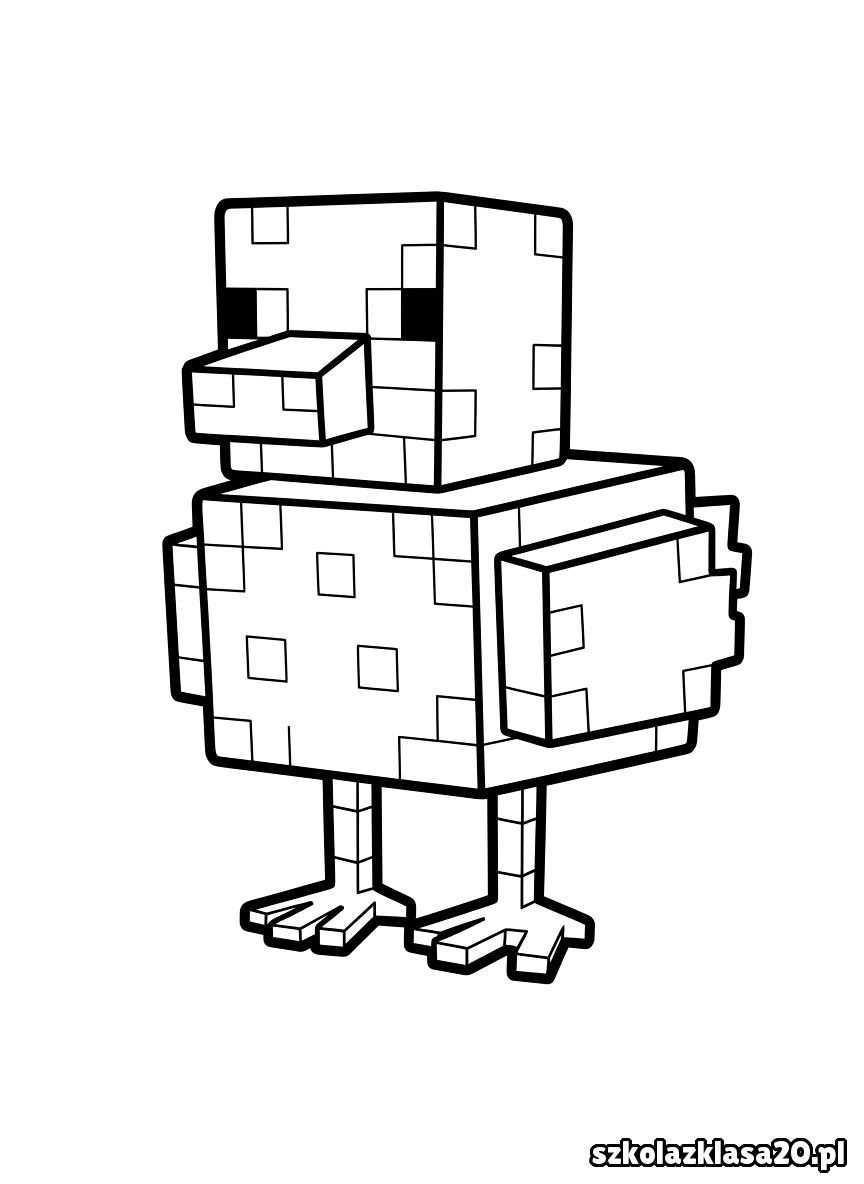 kolorowanka minecraft