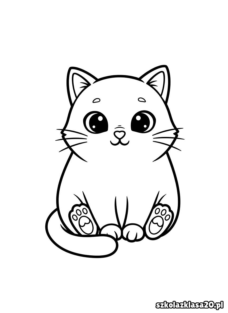 kotek kolorowanka