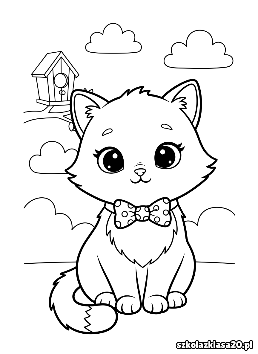 kotek kolorowanka