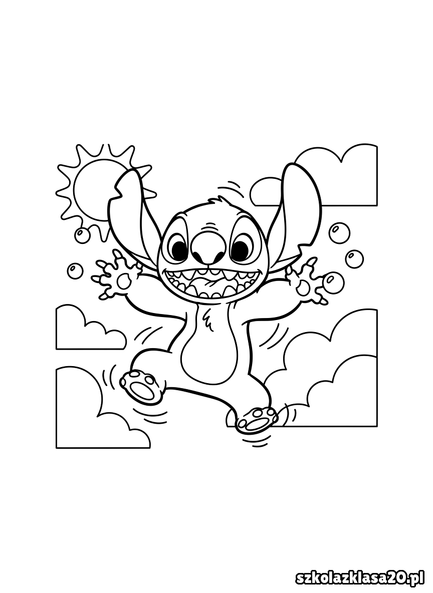 stitch kolorowanka