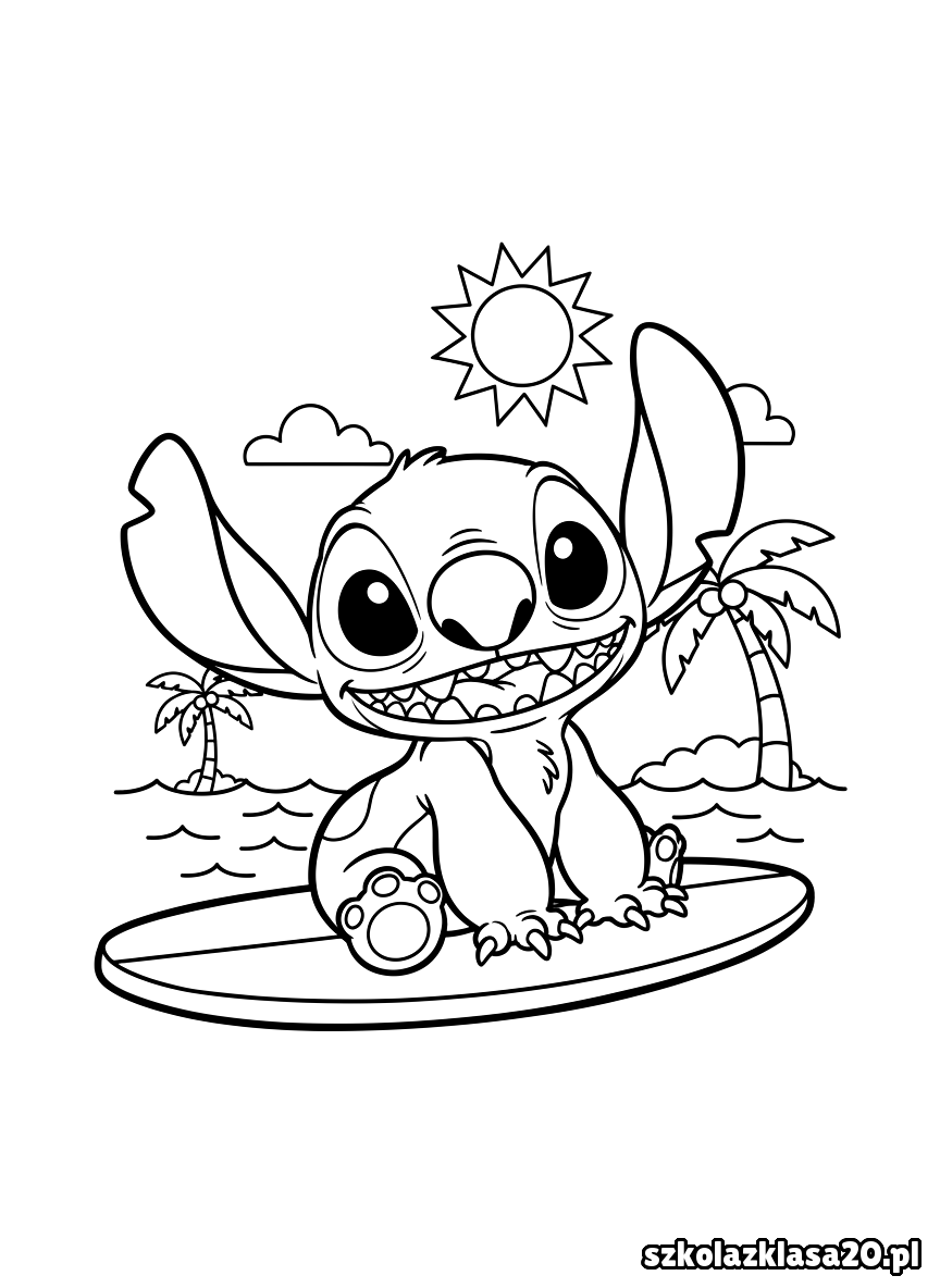 stitch kolorowanka