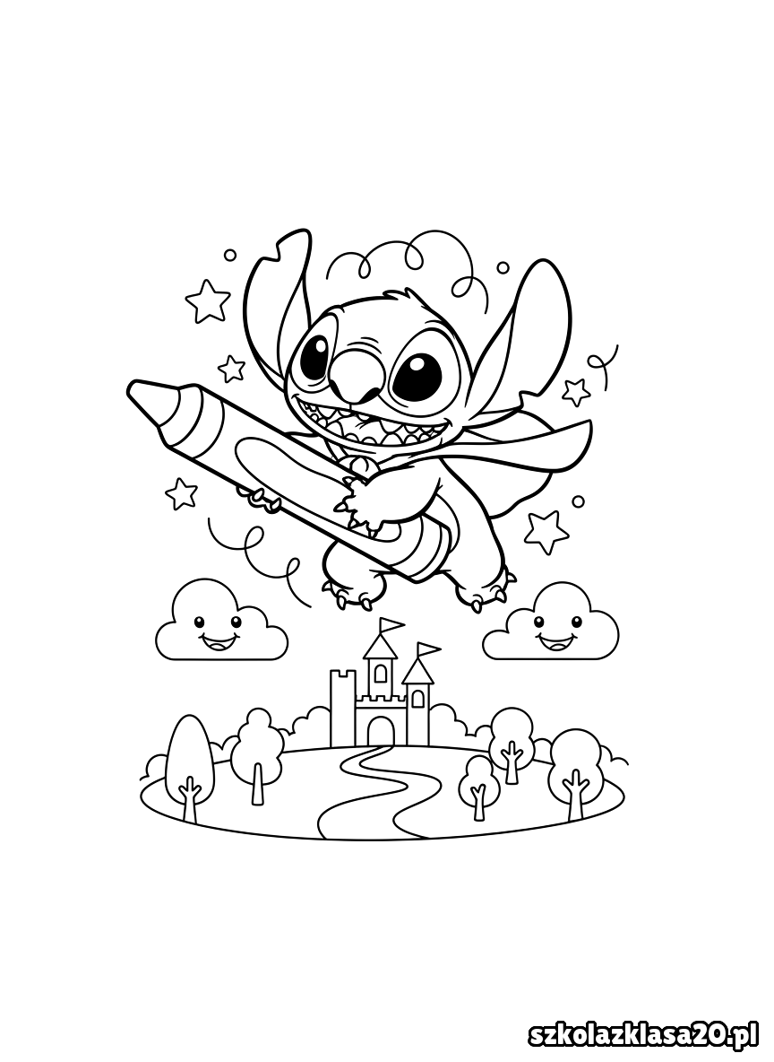 stitch kolorowanka